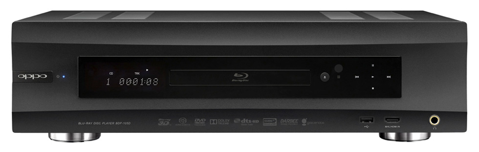 Oppo Flagship BDP-105D 3D Universal Player (SOLD) Bdp-105d-front