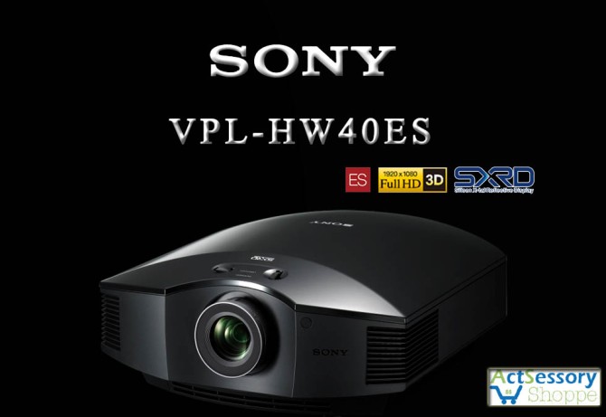 PROMO: Sony VPL-HW40ES Full HD 3D Home Theater SXRD Projector with Reality Creation Sony-40a