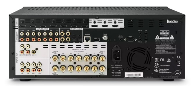 Lexicon RV-9 Immersive Surround Sound AV Receiver, 4K, Class G Rv91